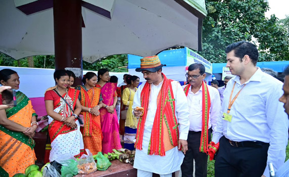 Union Minister of State Ajoy Tamta visits Khowai district in Tripura.